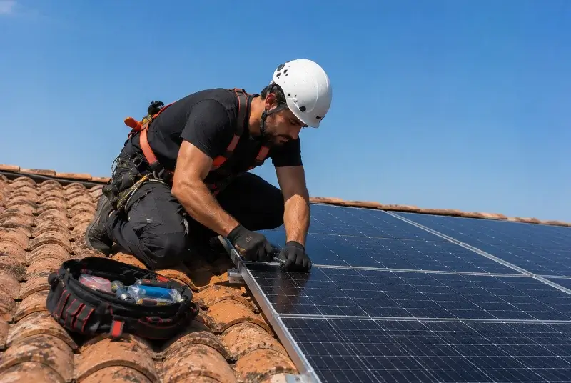 Maintenance et monitoring de panneaux solaires à Poiroux